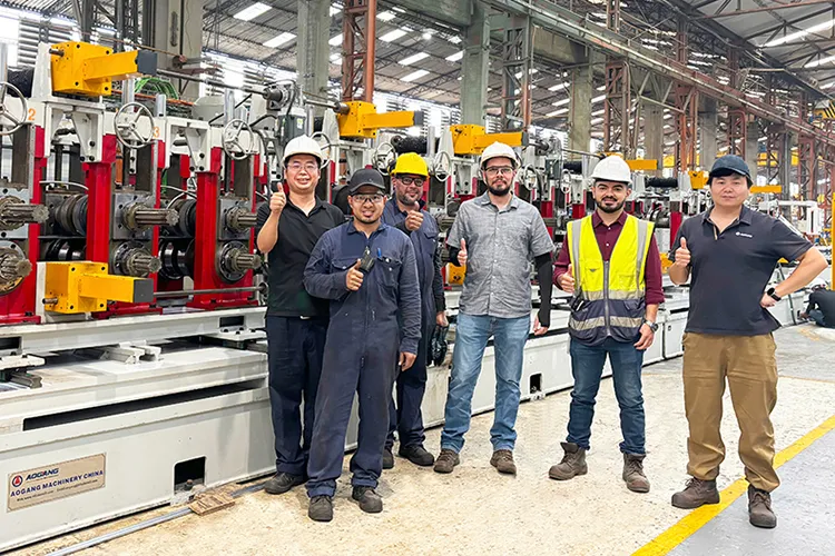 Brazilian steel structure enterprise introduces Aogang 24017 large cold roll forming line