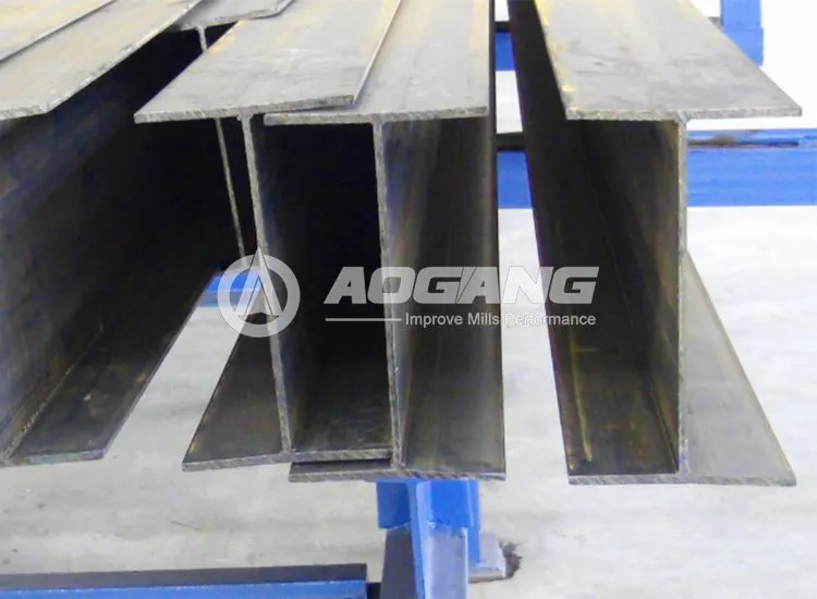 H Beam tube welding line