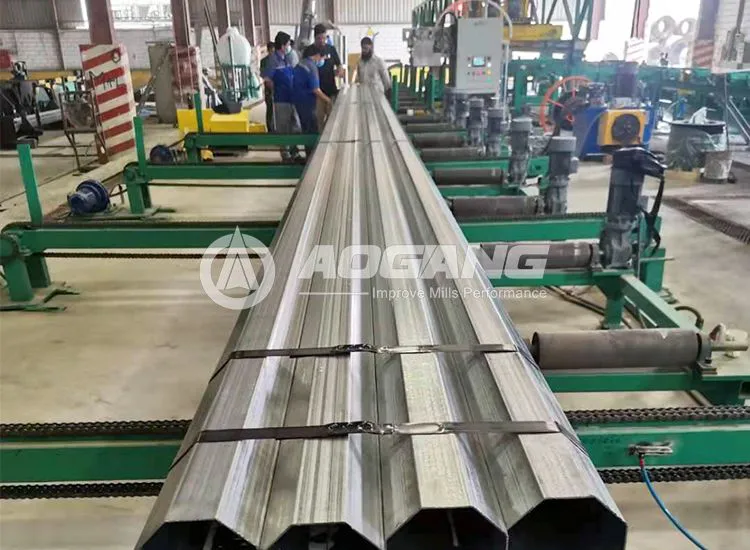 aogang steel pipe stacking machine