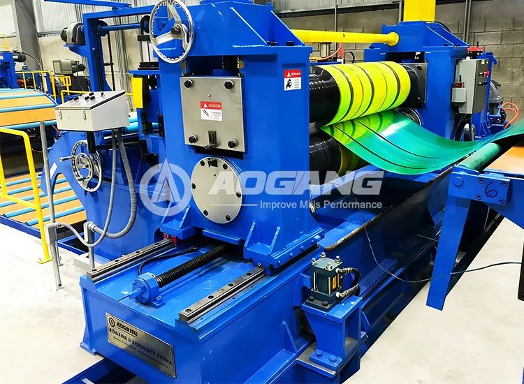 Aogang coil slitting machine in factory setup