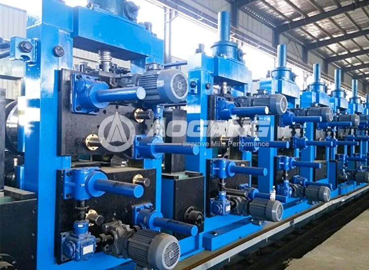 ERW406 steel pipe mill production line equipment